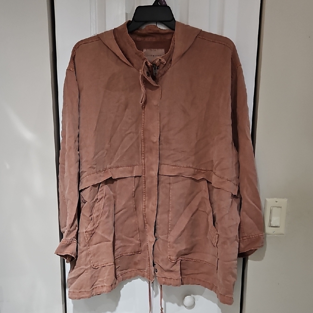Lucky Brand 2x Hooded Jacket Dusty Rose